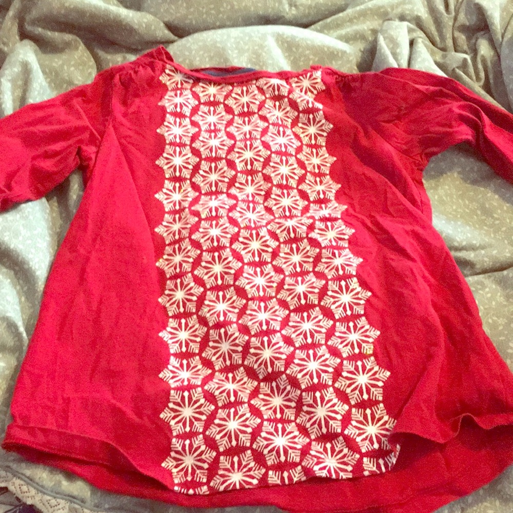 Holiday long sleeve shirt size 10-12 from Lands